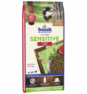 Bosch Sensitive Adult Kuzu Eti ve Pirinç 15 kg Köpek Maması kullananlar yorumlar